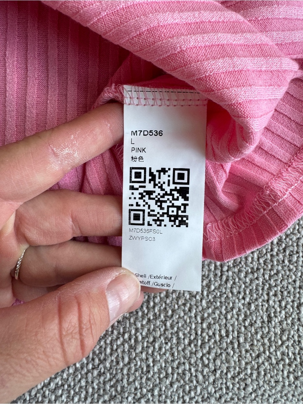 Pink Ribbed Button Front Tank Top Y2K Sleeveless Knit Top Size Large - Picture 3 of 5